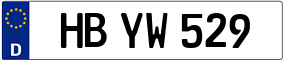 Trailer License Plate